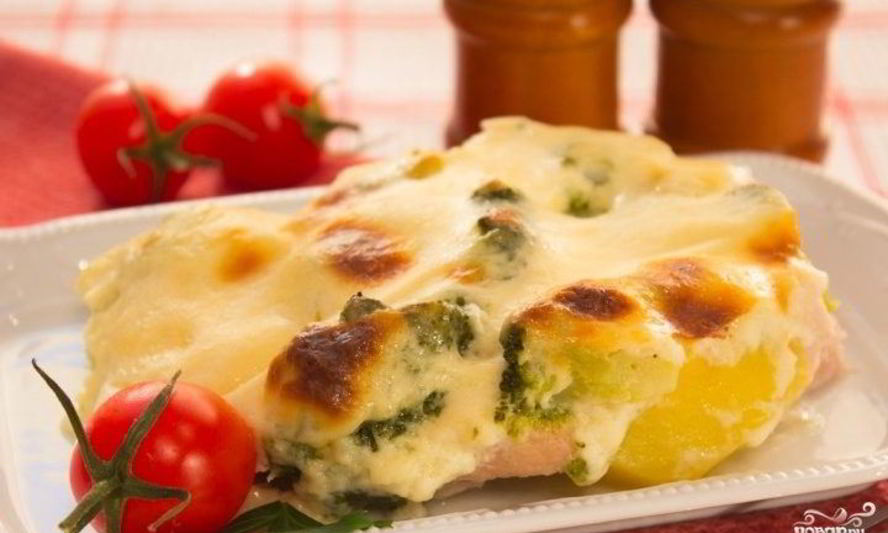 Рецепт индейки под соусом бешамель