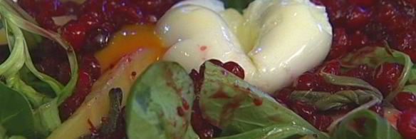 индейка с пастернаком и клюквенным соусом