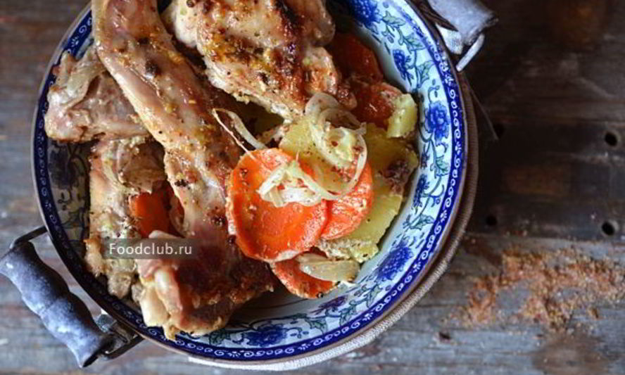 Рецепт кролика в духовке