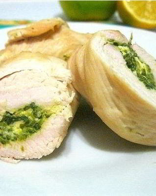 Куриная грудка, фаршированная моцареллой