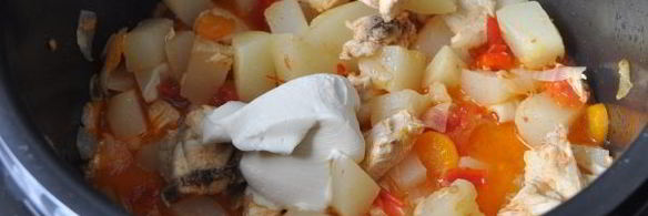 куриная грудка с патиссонами в мультиварке