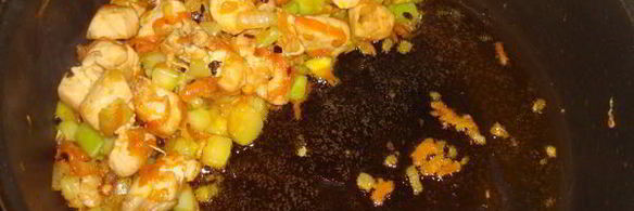 куриная грудка тушеная в овощах