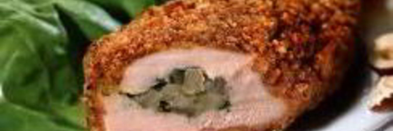 Куриные грудки, фаршированные ананасом