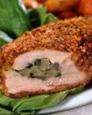 Куриные грудки, фаршированные ананасом