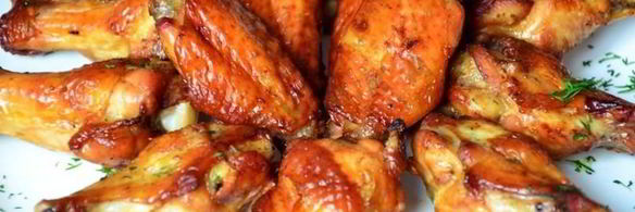 куриные крылья в остром маринаде с карри