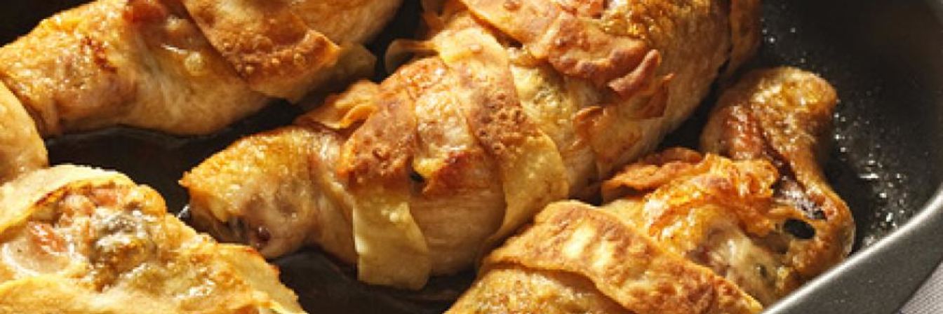 Куриные ножки, фаршированные грибами