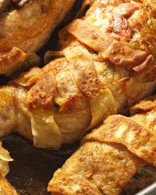 Куриные ножки, фаршированные грибами