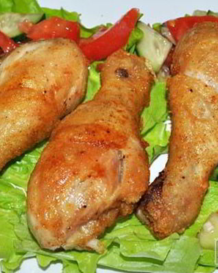 Куриные ножки в крахмальной панировке со специями