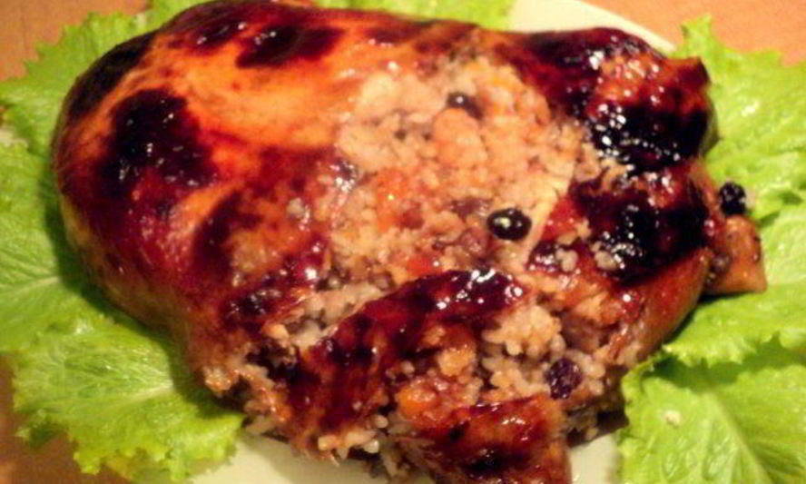 Рецепт курицы фаршированной