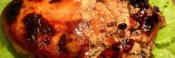 курица фаршированная