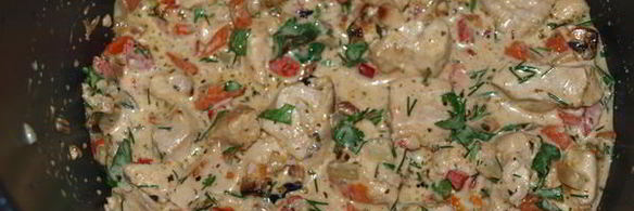 курица под сливочным соусом в мультиварке