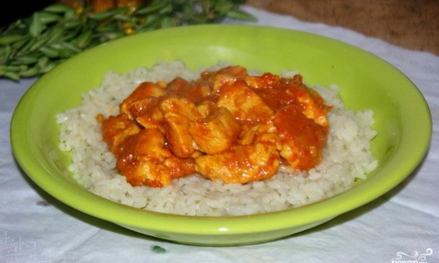 Рецепт курицы под соусом карри