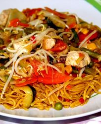 Курица с овощами по-китайски