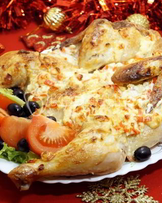 Курица с сыром в духовке Жар-птица