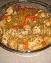 Курица со сладким перцем