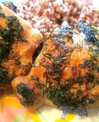 Курица в укропе