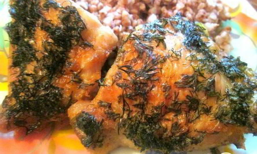 Рецепт курицы в укропе