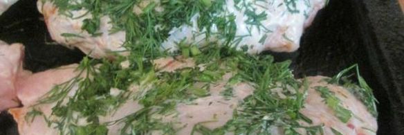 курица в укропе