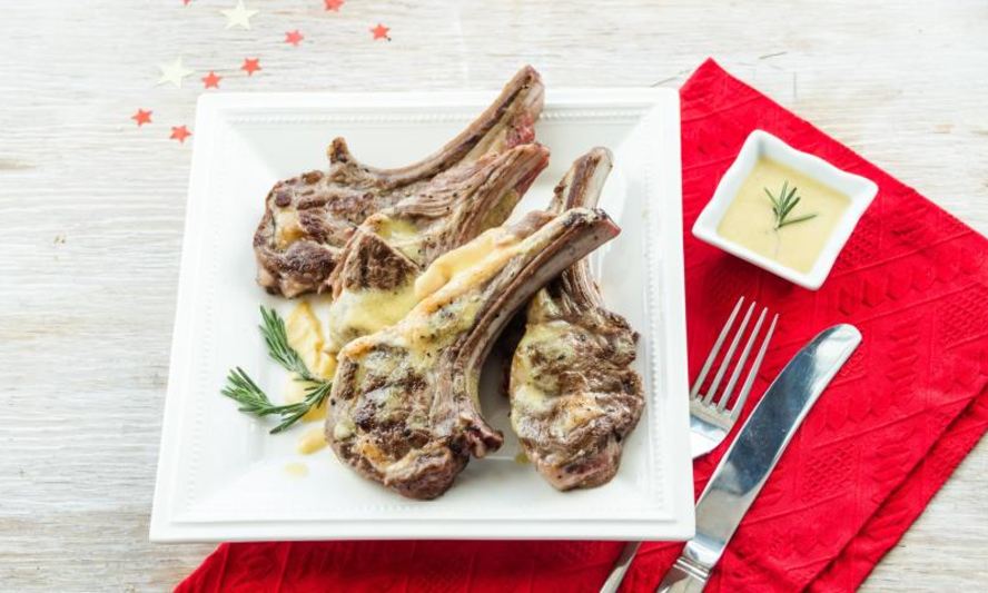 Рецепт отбивных из баранины с горчичным соусом