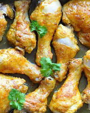 Пряные куриные окорочка в рукаве