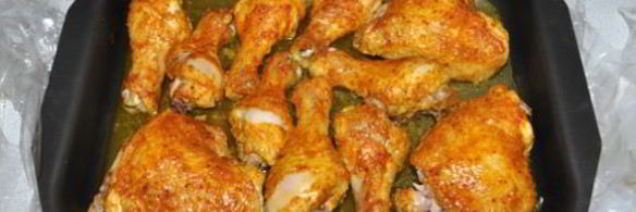 пряные куриные окорочка в рукаве