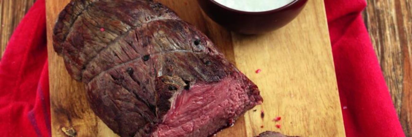 Ростбиф с острым горчичным соусом