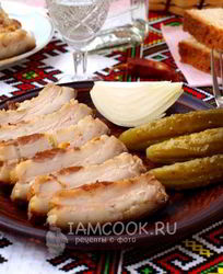 Сало, запеченное в духовке