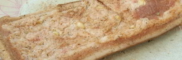 сало, запеченное в духовке