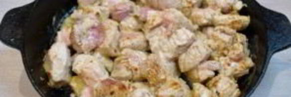 свинина кусочками в соусе