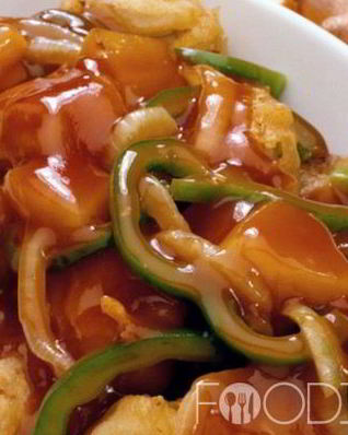 Свинина с ананасами в кисло-сладком соусе