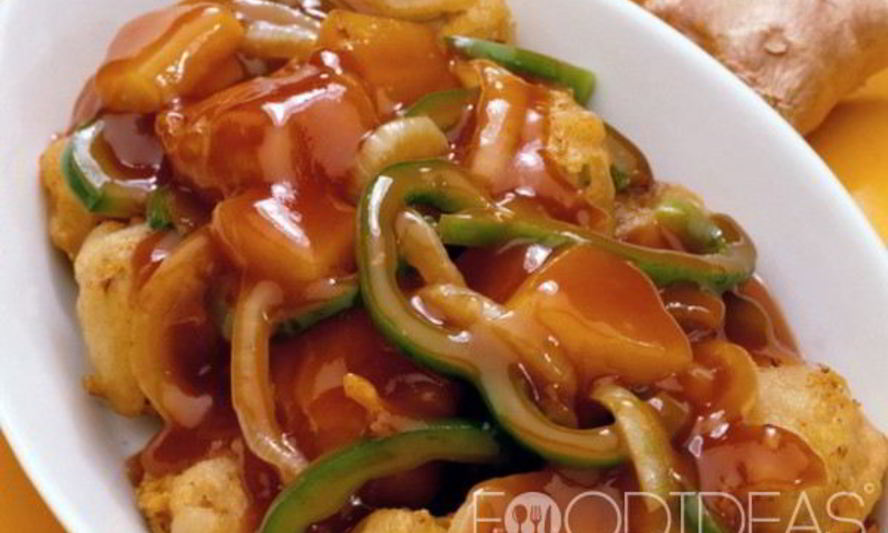 Рецепт свинины с ананасами в кисло-сладком соусе