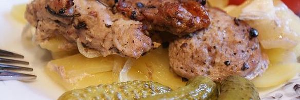 свинина с картофелем запеченная в рукаве