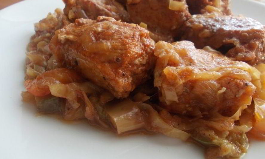 Рецепт свинины, тушенной с овощами