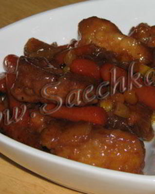 Свинина в кисло-сладком соусе