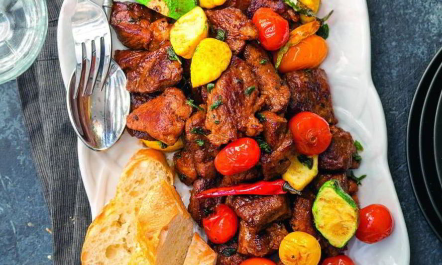 Рецепт свинины в красном вине