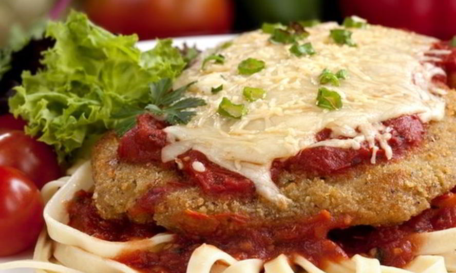 Рецепт телятины под соусом и сыром