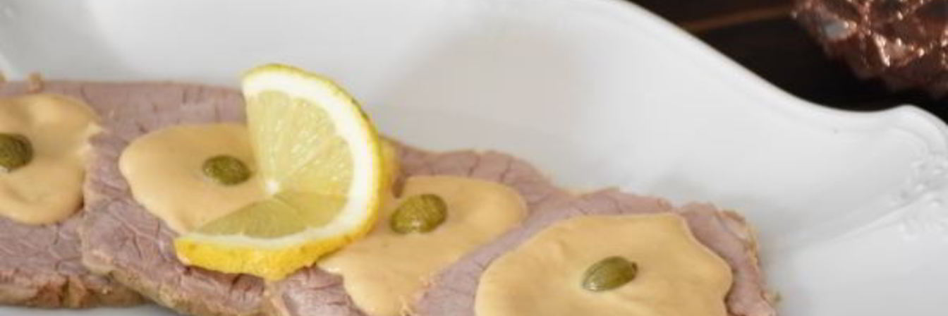 Телятина под соусом из тунца