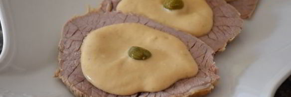 телятина под соусом из тунца