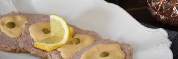 телятина под соусом из тунца