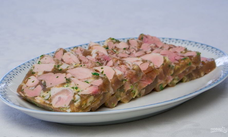 Рецепт террина из свиной рульки