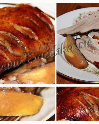 Утка по-пекински с айвой