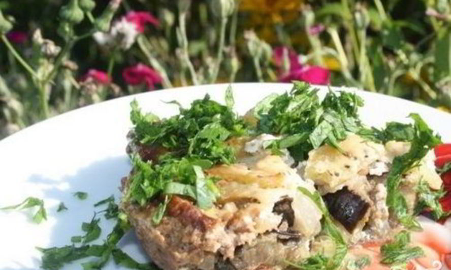 Рецепт баклажанов с фаршем на сковороде