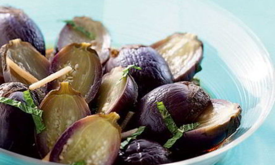 Рецепт баклажанов с мятой