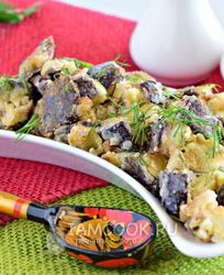 Баклажаны тушеные в сметане