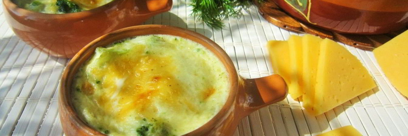 Брокколи, запеченная с сыром