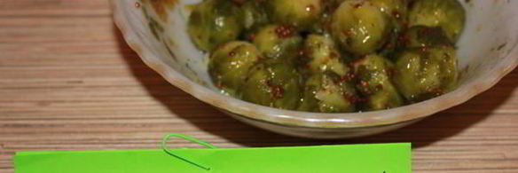 брюссельская капуста в горчично-медовой заправке