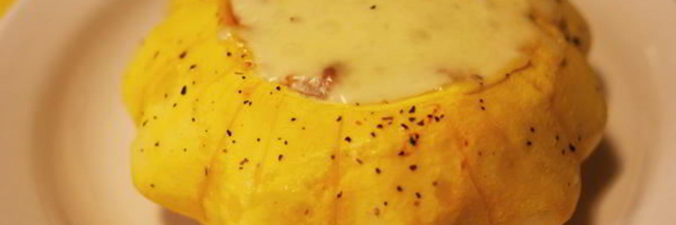 Фаршированный патиссон Солнечный цветочек