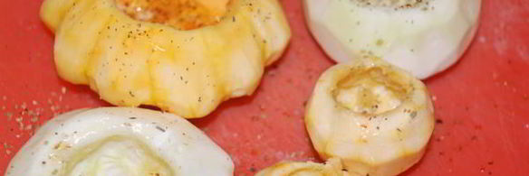 фаршированный патиссон солнечный цветочек