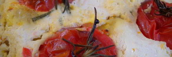 фаршированный перец на бочок с розмариновым томатом