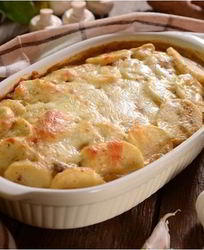 Гратен с грибами